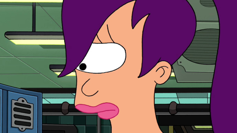 Leela looks down