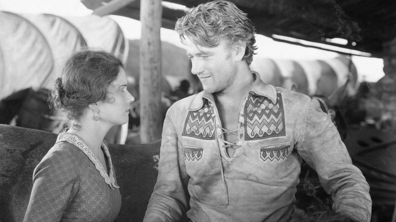 John Wayne talks to Marguerite Churchill