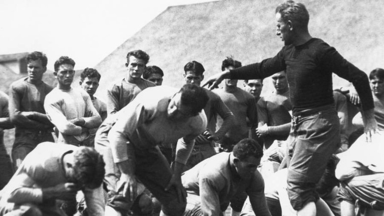 Wayne with USC football team 