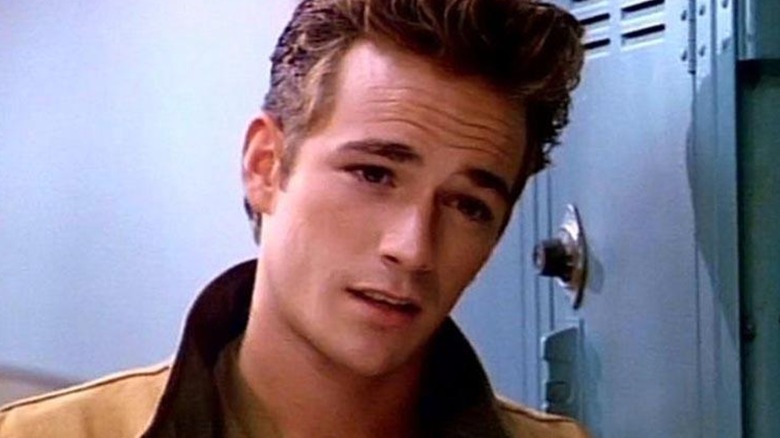 Luke Perry at locker