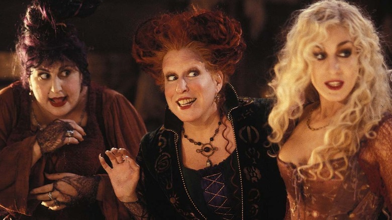 Sanderson sisters looking interested