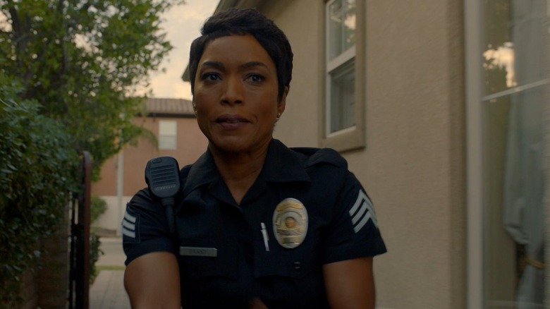 Angela Bassett looks angry in 9-1-1