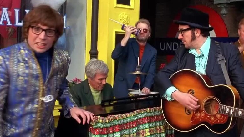 Burt Bacharach and Elvis Costello playing music