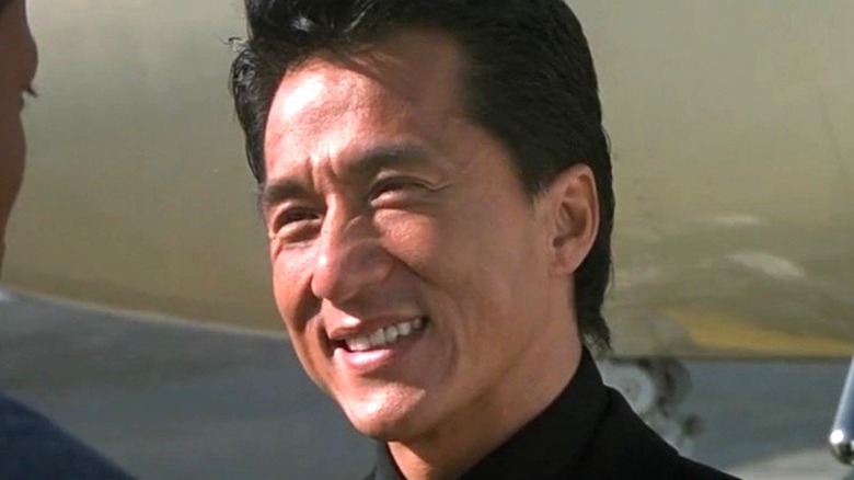 A close-up of Jackie Chan