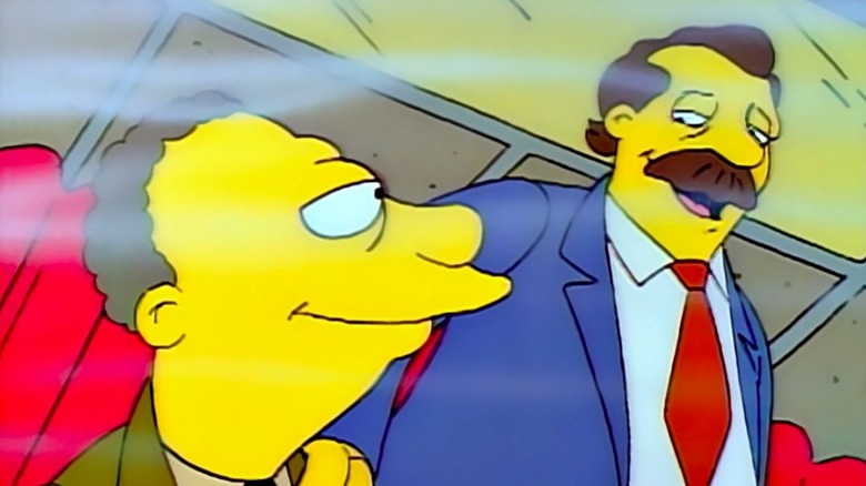 Homer's assisstant smiling
