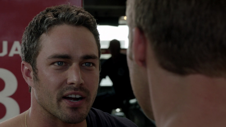 Severide in a staredown