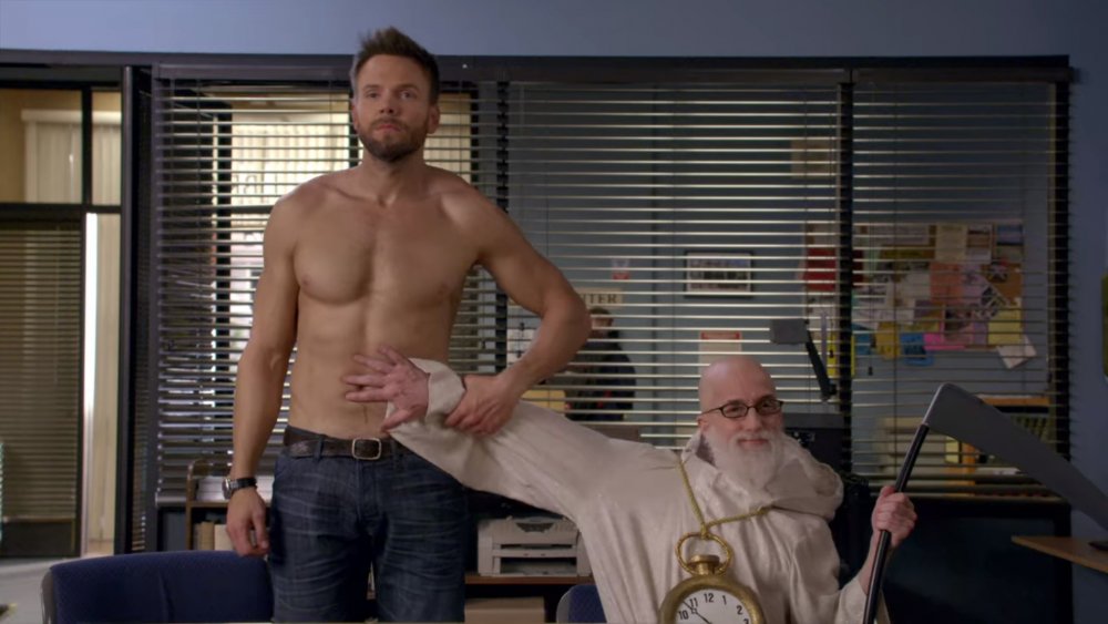 Joel McHale and Jim Rash in Community. 