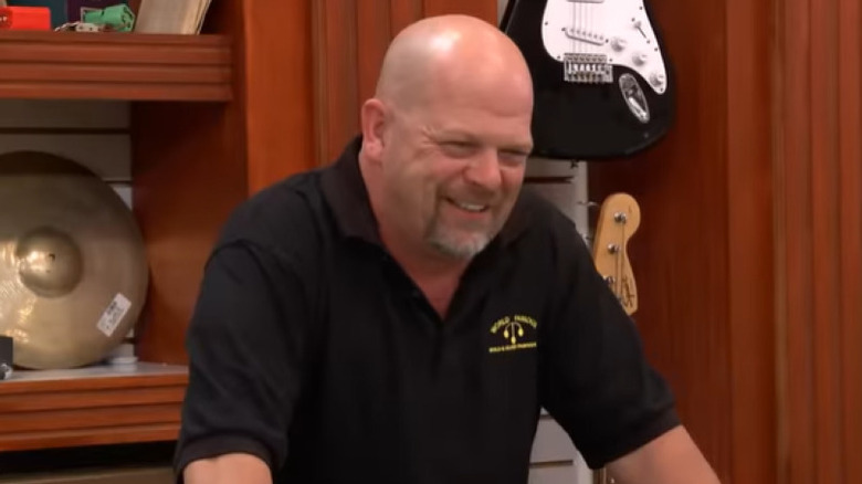 Rick Harrison joking at counter