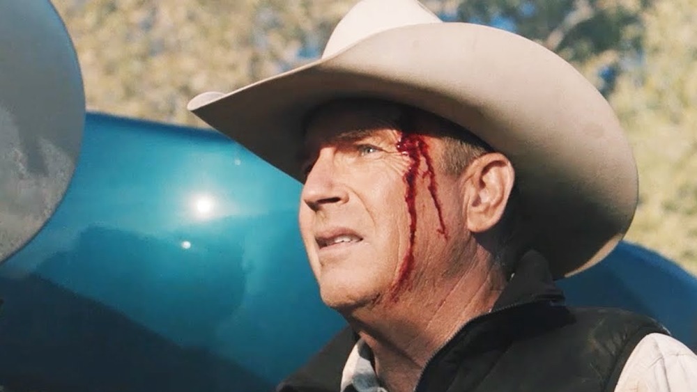John Dutton bloodstained face