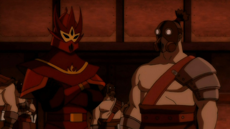 Fire Nation soldiers talking