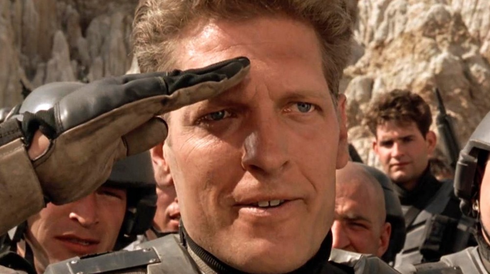 Clancy Brown Sergeant Zim saluting