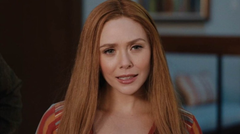 Wanda Maximoff looking surprised
