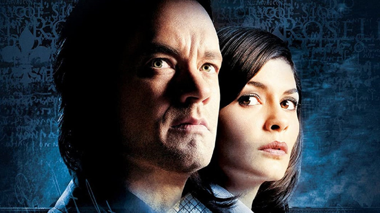 Robert Langdon and Sophie Neveu in The Da Vinci Code