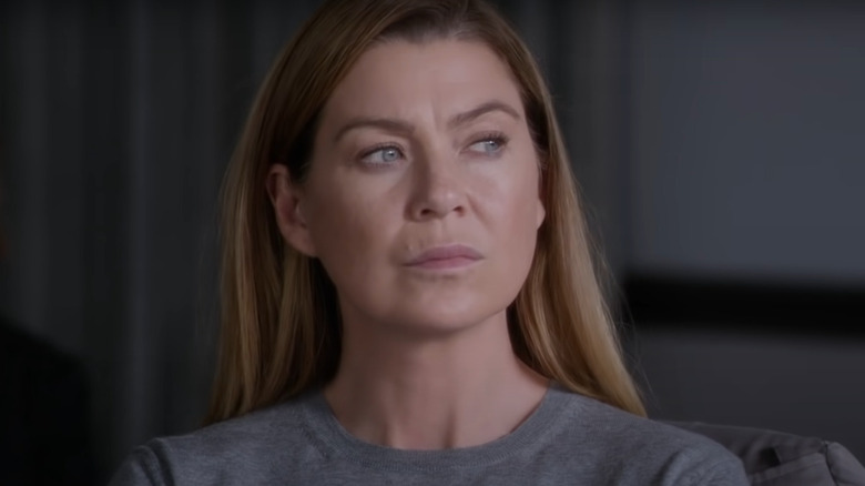 Ellen Pompeo playing Meredith Grey