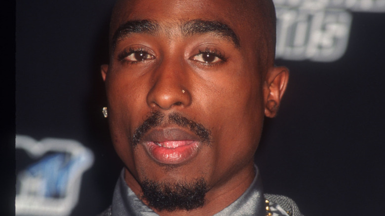 Tupac posing for photo