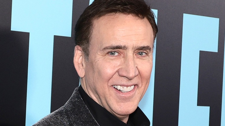 Nicolas Cage smiling