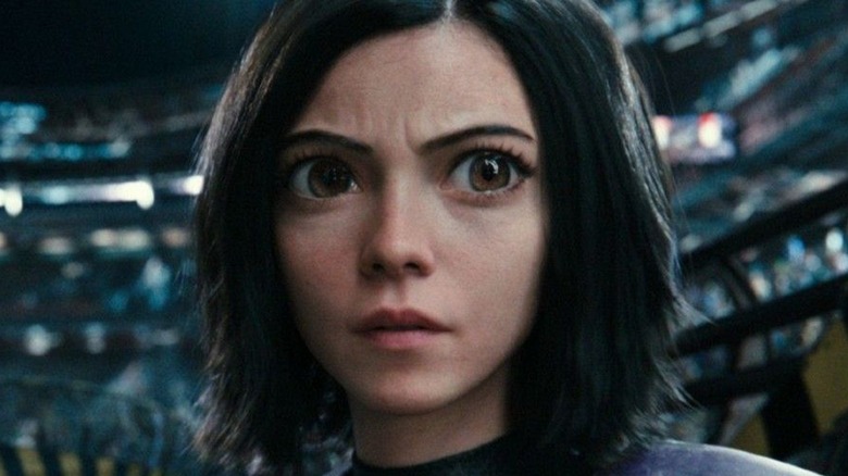 Alita looking concerned