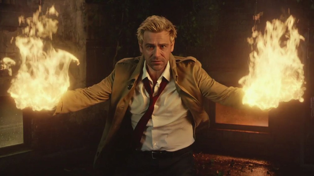 John Constantine wielding fire
