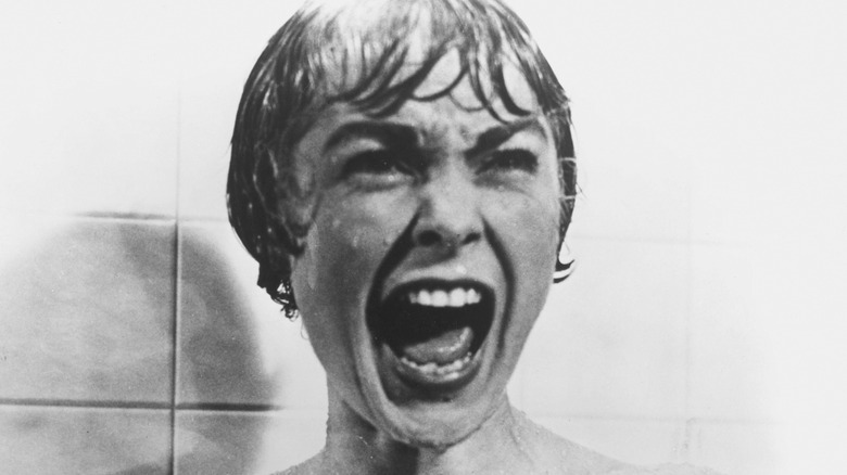 Marion Crane screams in the shower in Psycho