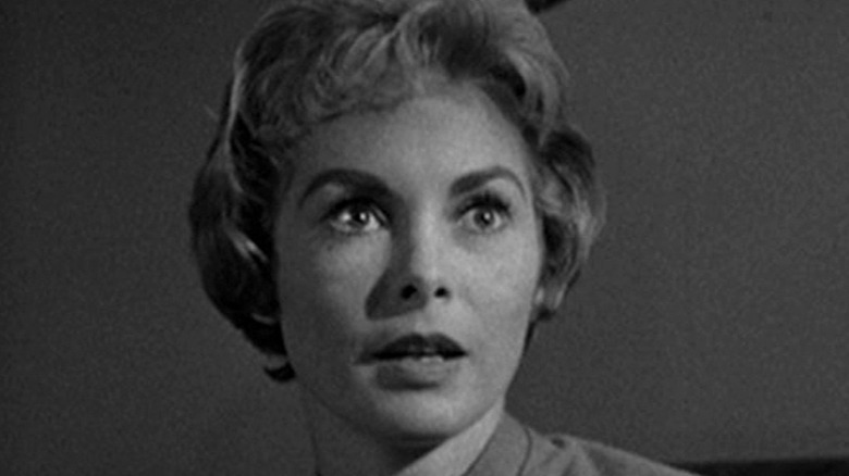 Marion Crane terrified in Psycho