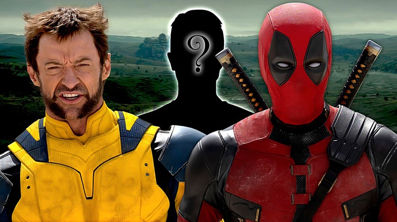 Wolverine, mystery person, Deadpool composite