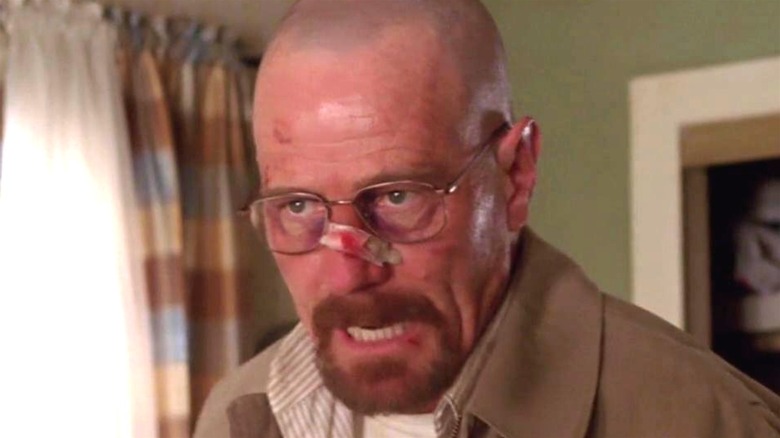 Walter White looking angry