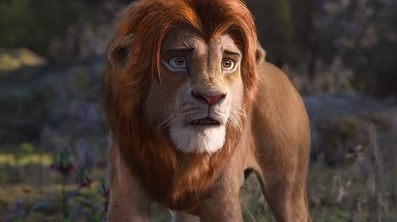 Simba Lion King live-action animation retouch artwork