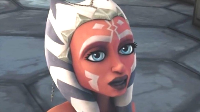 Ahsoka Tano looking up