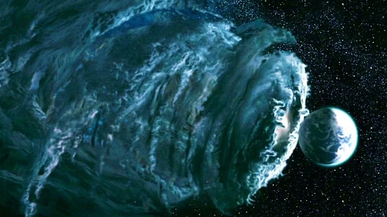 Galactus consuming a planet