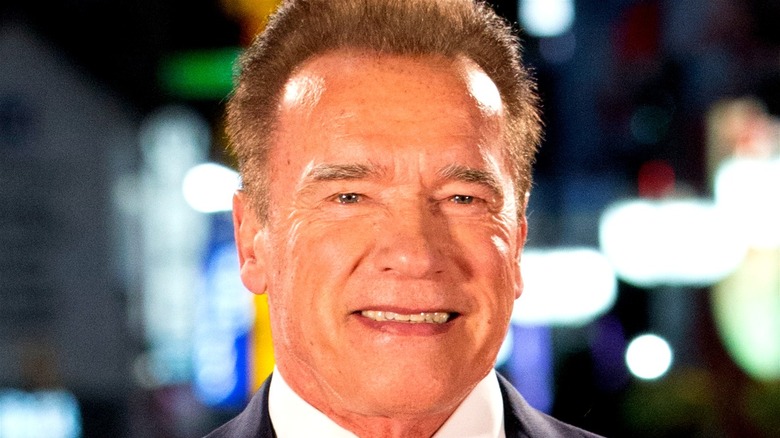 Arnold Schwarzenegger smiling