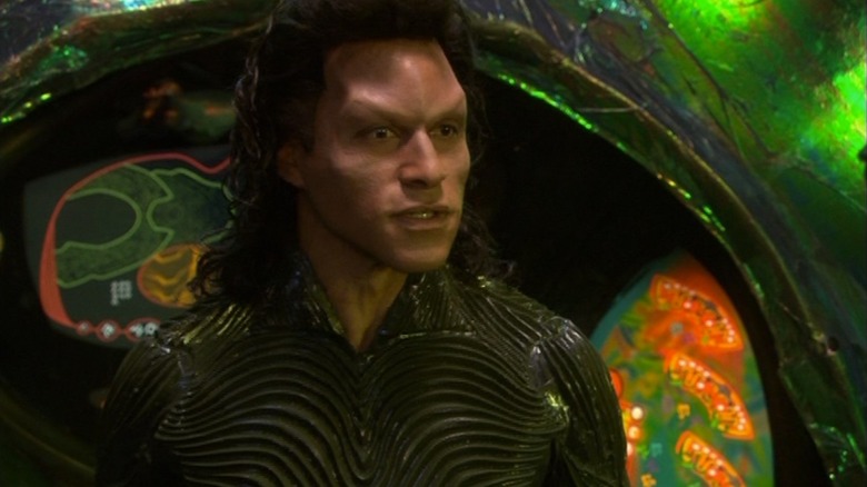Atavus leader Howlyn aboard his ship in "Earth: Final Conflict"