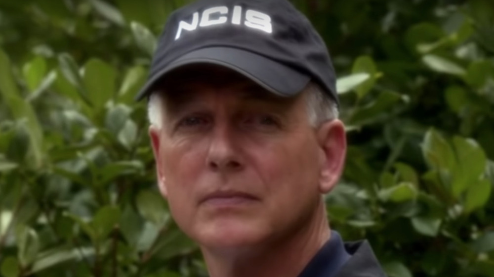 Mark Harmon wearing a cap