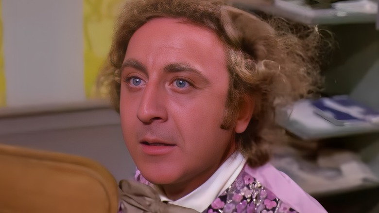 Willy Wonka in his office