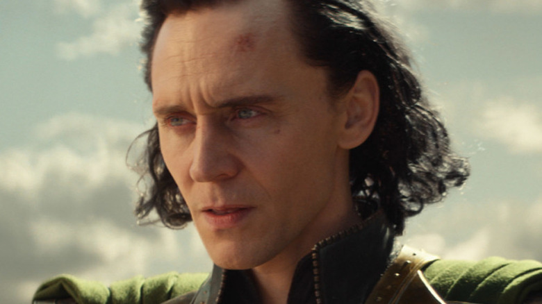 Loki staring into the distance