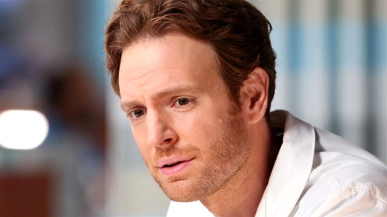 Nick Gehlfuss wearing lab coat