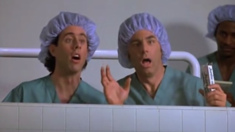   Jerry Seinfeld i Michael Richards horroritzats