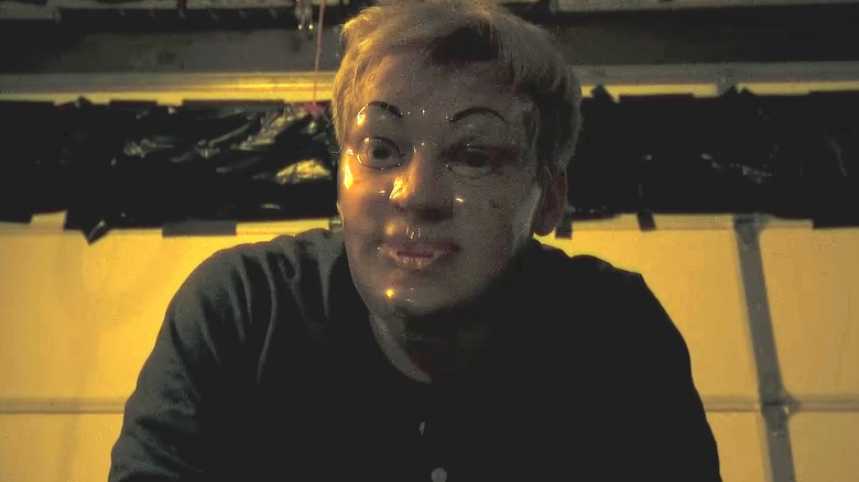 Milk in his serial killer mask in Milk & Serial