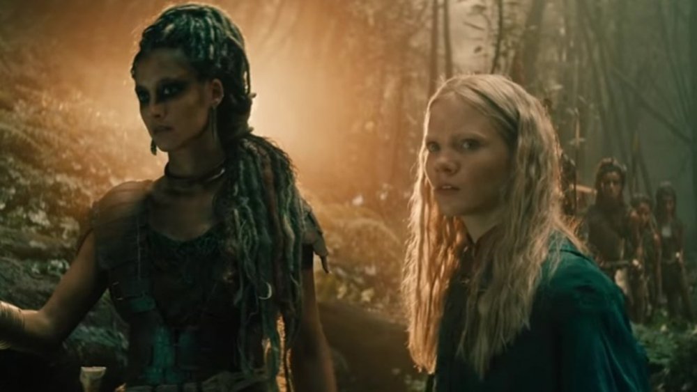 Ciri in Brokilon Forest with the Dryad General