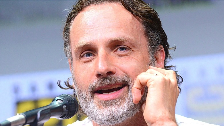 Andrew Lincoln smiling at SDCC