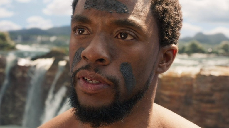 T'Challa preparing for battle against M'Baku in Black Panther