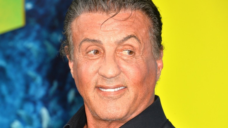 Sylvester Stallone smiling