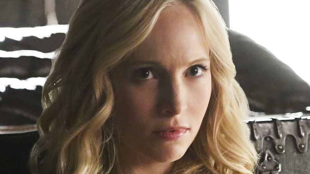 Caroline looking annoyed on The Vampire Diaries