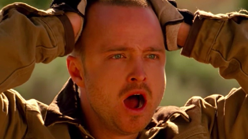 Jesse Pinkman looking shocked