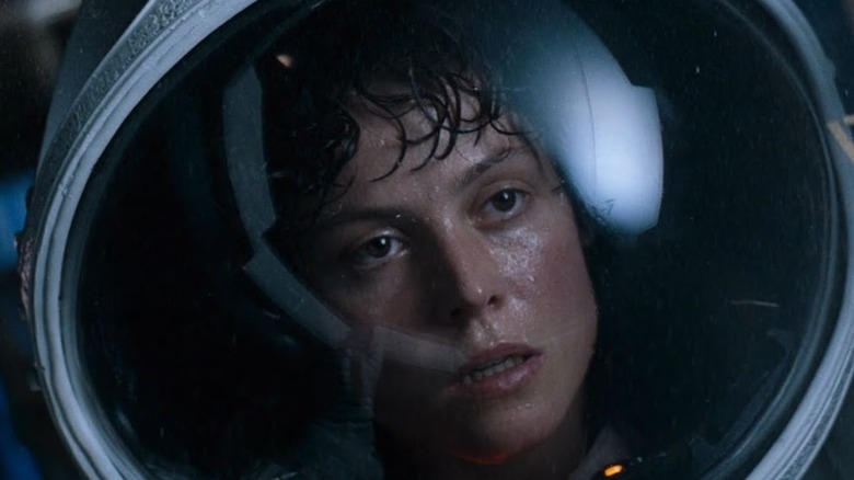 Ripley with helmet on 