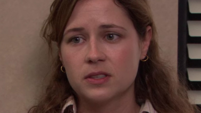 Pam Beesly looking wistful
