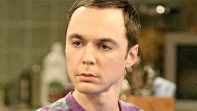 Sheldon looks serious on The Big Bang Theory