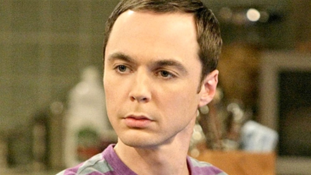 Sheldon looks serious on The Big Bang Theory