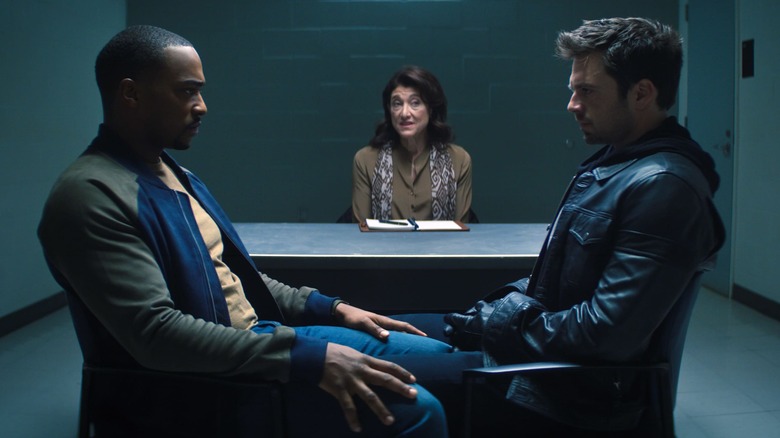 Sam and Bucky in therapy