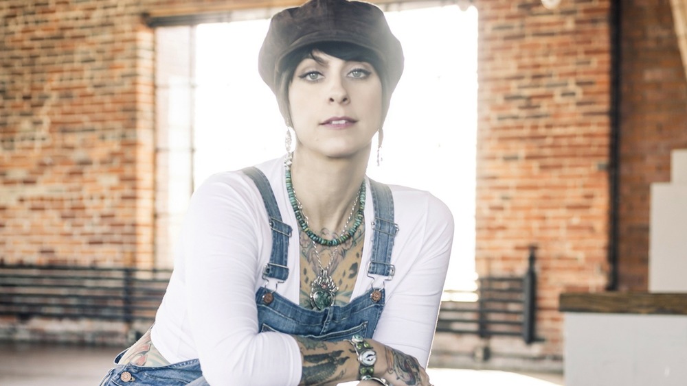 Danielle Colby posing