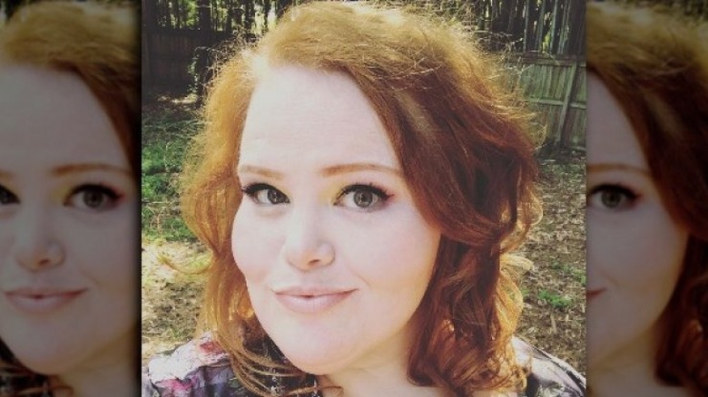 Nikki Webster takes a selfie in nature